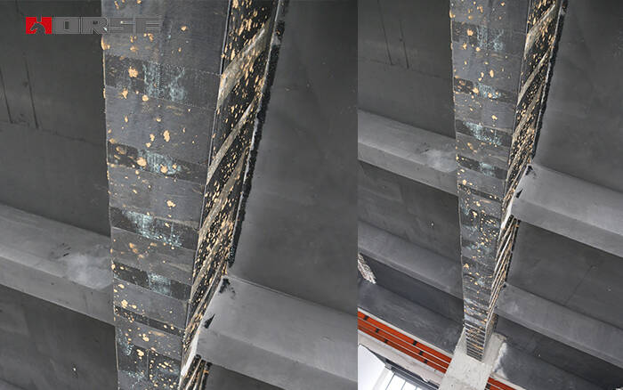 Structural beam strengthening with crack injection and FRP wrap Structural beam strengthening with crack injection and FRP wrap