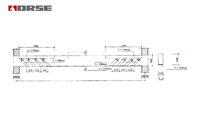 Bonded steel plate to the beam