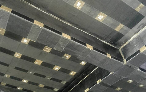 beam strengthening with unidirectional carbon fiber