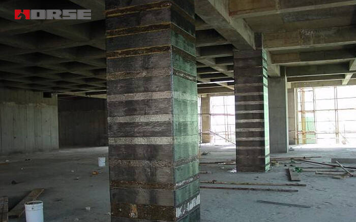 carbon fiber reinforced polymer strengthening columns