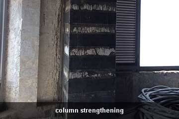 carbon fiber concrete column repair