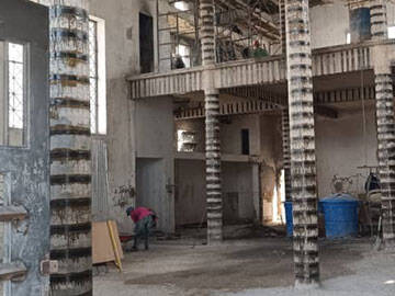 Carbon Fiber Strengthening Existing Concrete Structures Cause of New Large Equipments Added